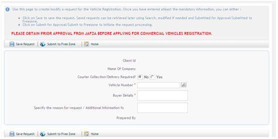 Transfer Company Vehicle Registration - External This service is used to request the transfer of your company's vehicle registration from your company to another individual or company. Navigation 1.
