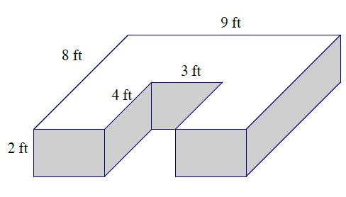 Lesson 23 Lesson Summary To determine the surface area of right prisms that are composite figures or missing sections, determine the area of each lateral face