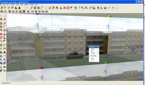 The necessary geographical coordinates are taken directly from Google Earth by SketchUp once a location has been established (Fig. 7). Fig. 7. Shading study for the UASVM Cluj-Napoca campus 10.