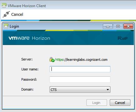 Accessing Learning Labs over Intranet using Horizon View Client Feed your