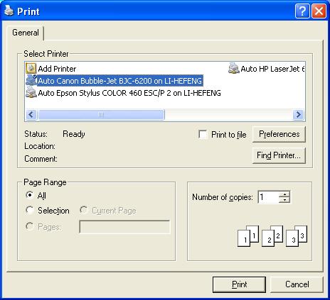 3.4 Printing Data To print all data, click: To print selected data, click the data number of the desired data, and click: When either or is