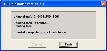 0UPS and confirms to uninstall the drivers 4) Finally, dialog box (figure 19) shows that some files and registry entries are deleted