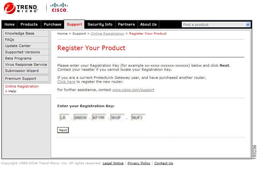 Deploying Cisco ProtectLink Endpoint Registering ProtectLink Endpoint 2 STEP 3 Click the link: Register ProtectLink services