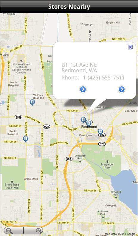 Map widgets can use Geo Location prompts to narrow the map area that is displayed.