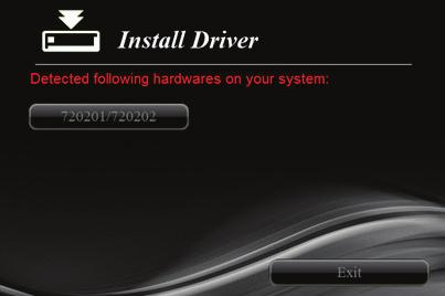 4. Then click on 720201/720202 to start the installation: 5. Follow the on-screen instructions to complete the installation.
