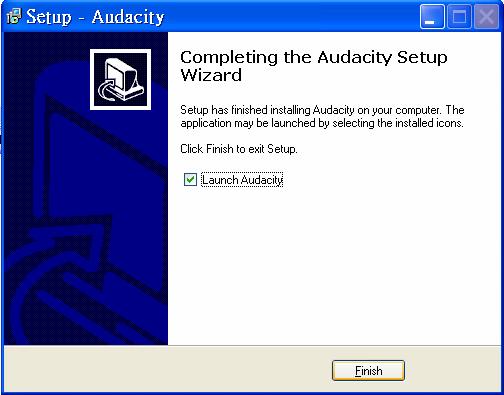 Step 1. Install the Audacity audio edit software Put the CD disk into your computer and run Aduacity.exe file to install the software on your computer.