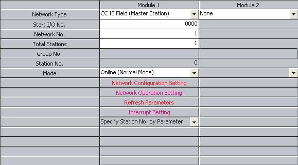1 Setting parameters of the CC-Link IE Field Network master station Set the parameters so that the CC-Link master station link special relay/register (SB/SW) is applied to the