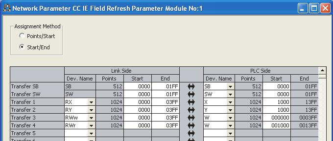 Setting" in Network Parameter as follows.