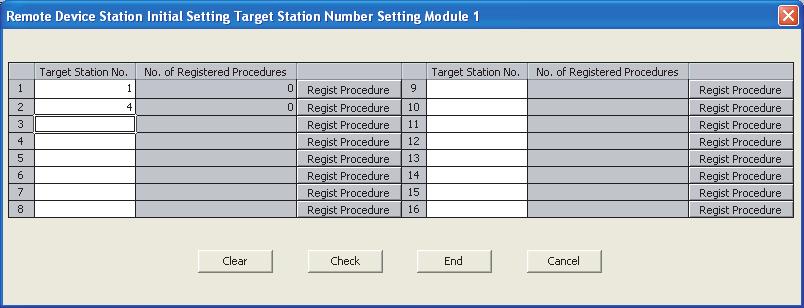 7 PARAMETER SETTINGS (3) Remote Device Station Initial Setting Register the initial settings using a programming tool, and reflect them to a remote device station using Remote device station