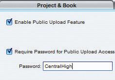 essentials guide SETUP (continued) Managing Public Uploads: Check/uncheck the Enable Public Uploads checkbox to turn on/off the service for your school.