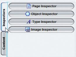 Menus PAGES > EDITING TOOLS & INSPECTORS (continued) Editing Toolbars: Save Close Inspectors: Page Inspector Image Selection Repeat Mirror Text Flip Font Size Bold Shape Tools Underline Italic
