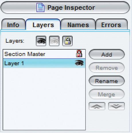 It will also indicate whether the page is black and white or color. Layers - This tab shows the layers of the page.