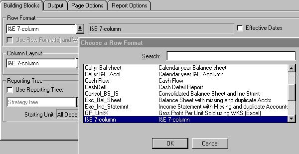 International Financial Management FRx 6: Catalog of reports 4 5 Find the style called Default and change it to the most common style you would like in reports, e.g. as a line description.