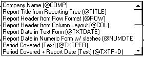 International Financial Management FRx 6: Catalog of reports 4 10 The text in the left column is always left-justified, and in the right column right-justified. 4.8.2.
