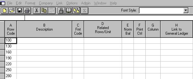 International Financial Management FRx 6: Row formats 5 8 Blank row format You can also select File New Column from any FRx screen.