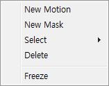 Select New Mask and click&drag generates an Exclude box of orange color. Drag corner or line resizes and drag inside moves the box. Select Enable video motion detection to activate motion detection.