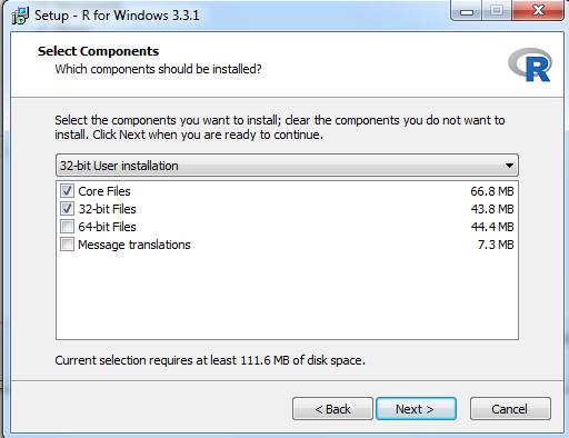10. Accept default preselected options for Core Files and 32-bit Files checkboxes. 11. Click Next > 12.