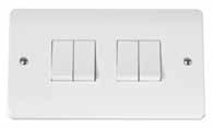 Switches Switches 10AX Plate Switches (Modular) 10AX Architrave Switches (Modular) Dimmer Switches Control Switches 45A Switches 50A Pull