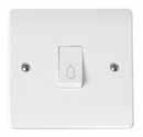 Architrave Switches - MiniGrid CMA171 CMA172 10AX 1 Gang 2 Way Architrave Switch 10AX 2 Gang 2 Way Architrave Switch Mode architrave plates are suitable for flush mounting using the WA671 and WA671