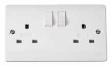 CMA836 CMA840 PA380WH Non-standard plug Switched Socket Outlets CMA030 13A 1 Gang