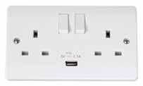 Gang Switched Socket With 2.