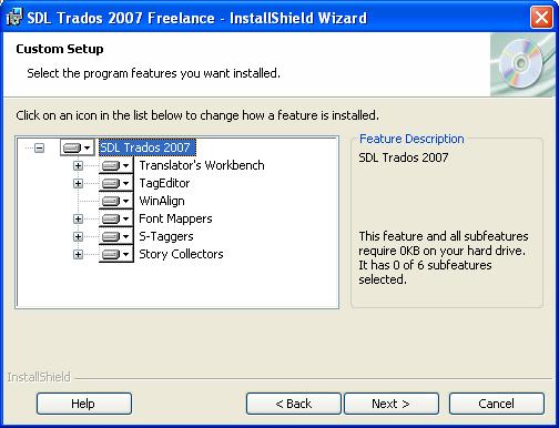 4 Maintaining your SDL Trados 2007 Suite Freelance Installation 4 In the installation wizard, click Next to continue to the Program Maintenance page: 5 On the Program Maintenance page, select Modify