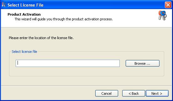 Activating your Product using the SDL Product Activation Wizard 2 4 This version of the Product Activation page is displayed if you selected onnect to a local license server: Overtype the entry in