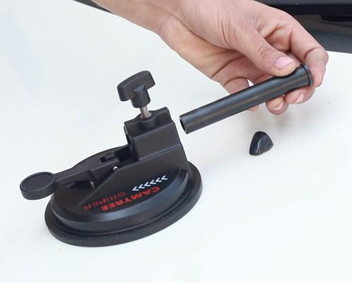 suction cup, then attach