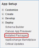 to Site Guest User. 1. Access the Salesforce Installed Packages by selecting Setup => App Setup => Installed Packages. 2.