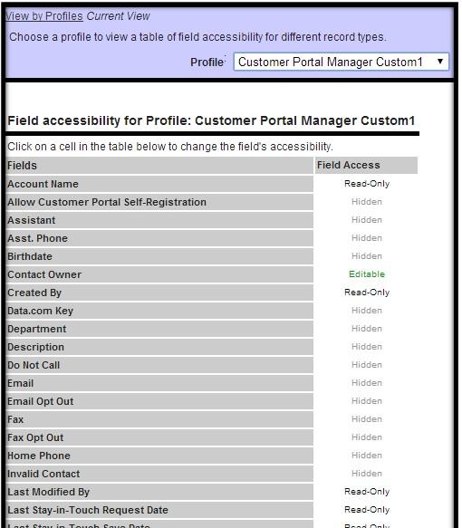Customer Portal Manager Standard By Default, Salesforce Provide only Read access