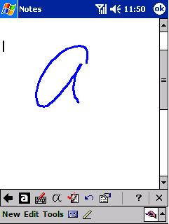 To use Block Recognizer With Block Recognizer you can input character strokes using the stylus that are similar to those used on other Pocket PC Phones. 1.