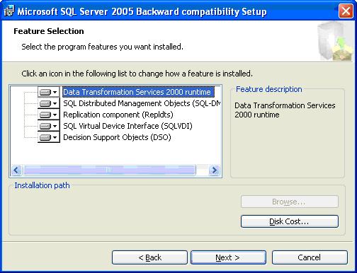 Data Import Manager Installation & Configuration 4 Install the SQL Server backward compatibility components on each client using Data Import Manager. These components are located in the.
