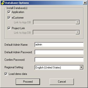 Chapter 3 Procedure for Creating Databases Procedure Follow these steps to use the Database Creation Utility: 1 Log on to the server where you are creating the databases. Use the SQL Server password.