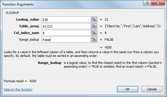 More Functions and Formulas Using Lookup Functions (VLOOKUP) The VLOOKUP function looks up information in a worksheet.
