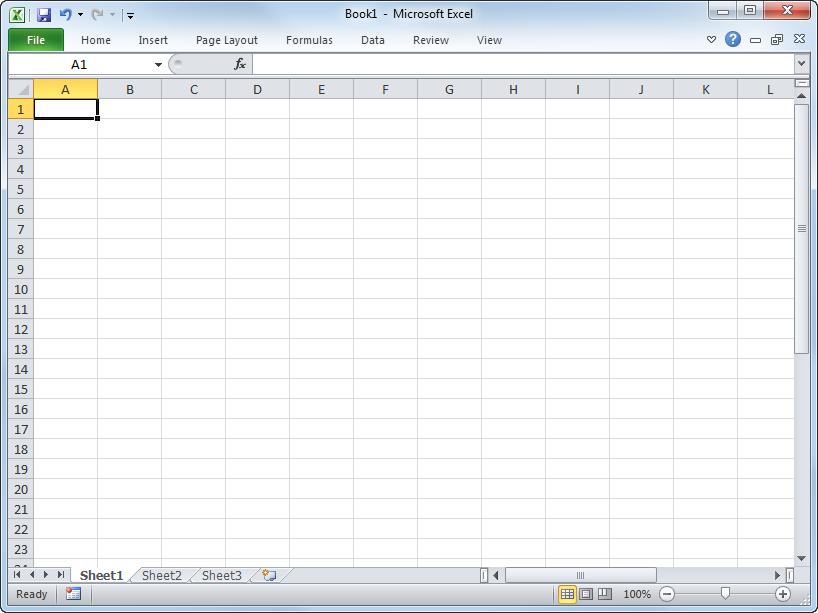 Program Fundamentals Giving Commands Excel 2010 provides easy access to commands through the Ribbon. The Ribbon keeps commands visible while you work instead of hiding them under menus or toolbars.