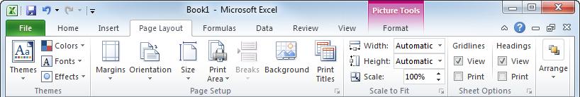 Each tab contains a different set of commands. There are different types of tabs: Command tabs: These tabs appear by default whenever you open the Excel program.