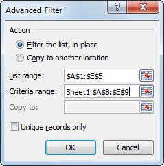 Working with Data Ranges Using an Advanced Filter Advanced filtering is the most powerful and flexible way to filter your Excel data.