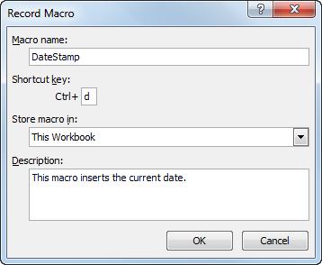 Working with Macros Recording a Macro A macro is a series of Excel commands and instructions that are recorded so that they can be executed as a single command.