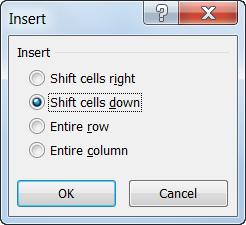 Editing a Worksheet Inserting Cells, Rows, and Columns While working on a worksheet, you may need to insert new cells, columns, or rows.