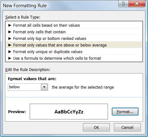 Formatting a Worksheet Creating and Managing Conditional Formatting Rules You can create and manage new conditional formatting rules that follow the parameters and formatting you specify.