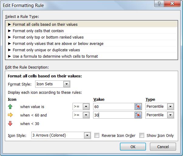 Tip: If you don t select a cell range where conditional formatting is applied, you can view all the rules in the worksheet. Click the Show formatting rules for list arrow and select This Worksheet.