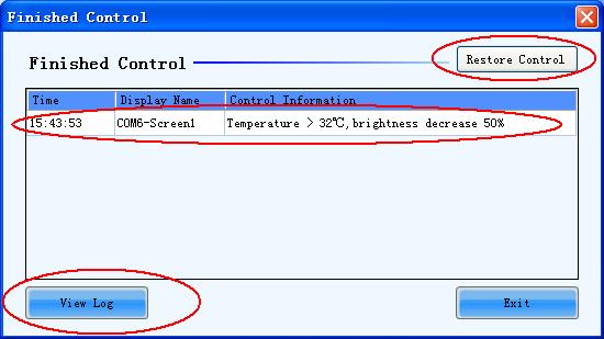 Fig. 7-55 View the control information list Recover Control If the control scheme is performed(view 7.5.4.