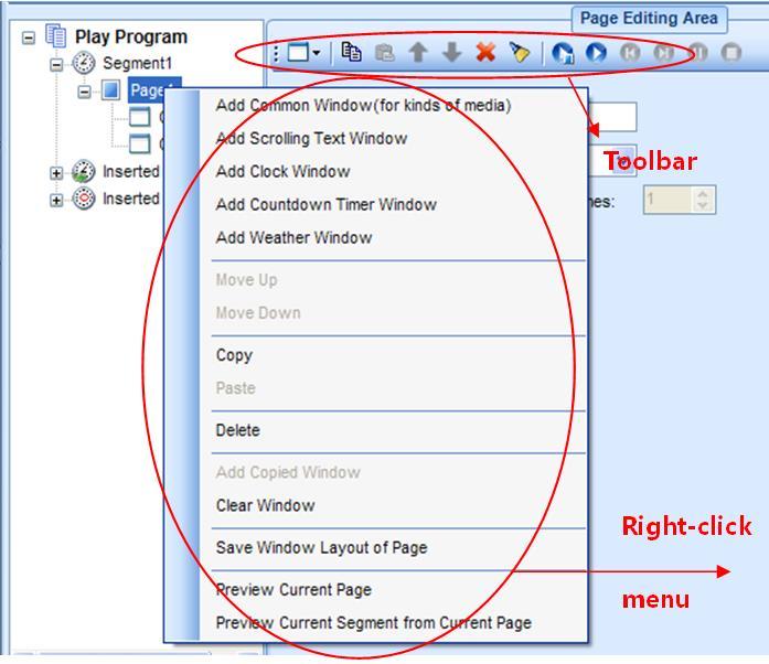 Use the toolbar on the right or right-click menu, you can copy, paste, move or