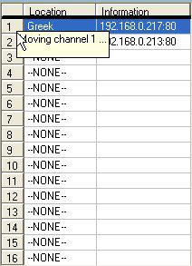 3.4.4 Changing the Camera Order in the List You can use drag and drop in the grid area of the camera list to change the sequence of the connected Video Server / Network Camera series products, as