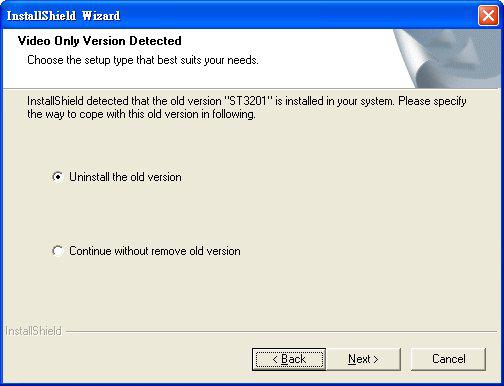 Figure 1-2 Welcome page for the Vivotek ST3402 STEP 3: If you click on Next and Figure 1-3 appears, it means you have installed a previous version of the recording software (the previous