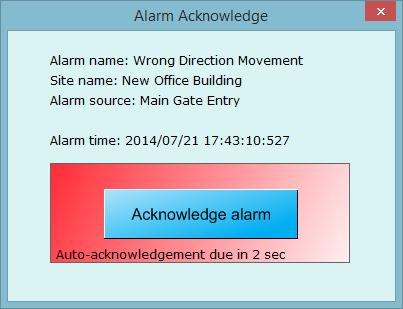 Select Compact to open comapct alarm