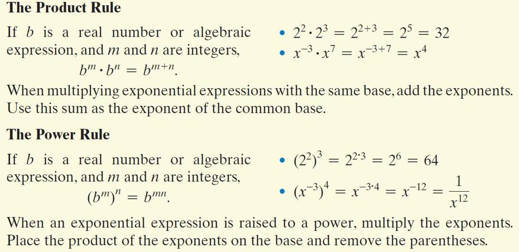 25 Properties of Exponents (continued)