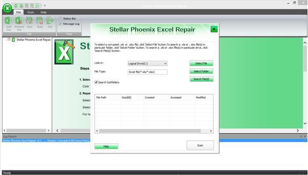 User Interface The main user interface of Stellar Phoenix Excel Repair is as shown below.