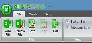 Menus These are the menus and options in the Stellar Phoenix Excel Repair software. File Add File Use this option to add Excel files to the software for repair.
