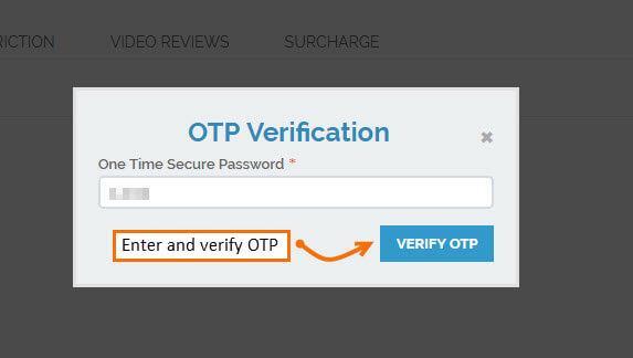 OTP Verification Add OTP to verify and continue